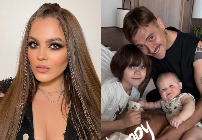 Софья Таюрская из Little Big опубликовала фото Ильи Прусикина* с их дочерью и его сыном в честь Дня отца