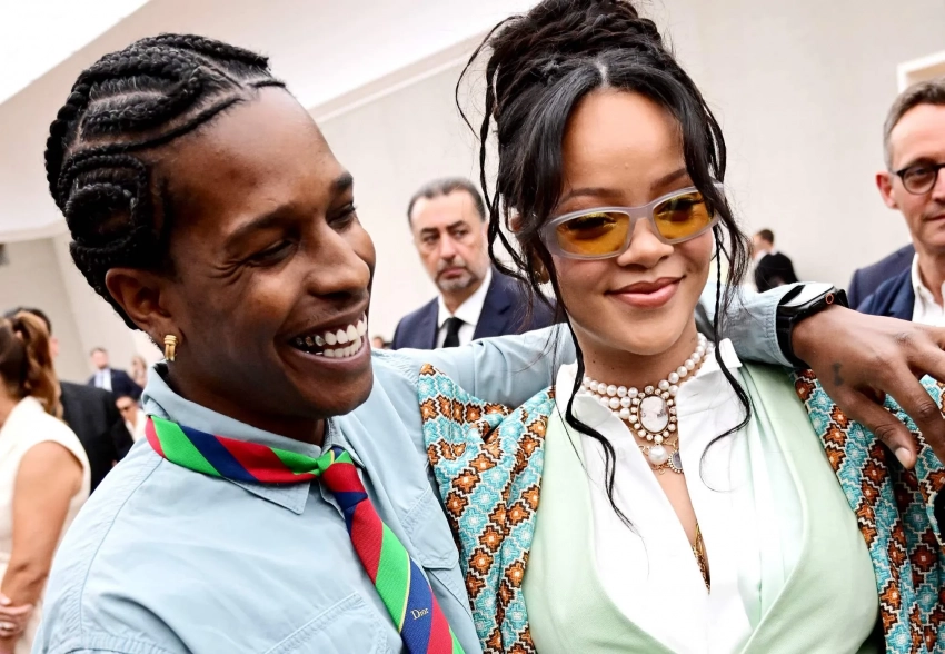 Рианна посетила показы Dior Homme и бренда AWGE, который основал A$AP Rocky